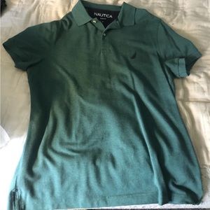 NAUTICA MENS GREEN POLO SIZE LARGE